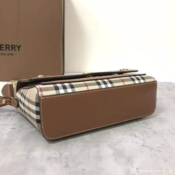 Official First Bag Ru BURBERRY Crossbody Note Bag-25-8.5-18cm 0521